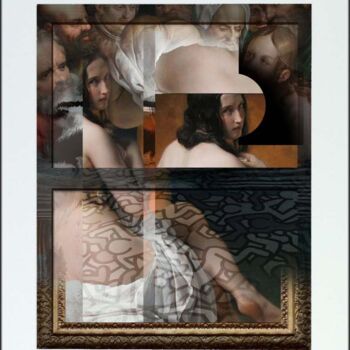 Digitale Kunst mit dem Titel "7-Les Regards" von Guillaume-André Morinet, Original-Kunstwerk, Digitaldruck
