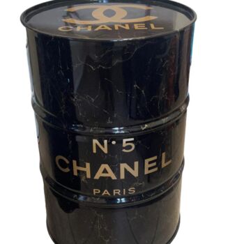 Skulptur mit dem Titel "Chanel Can" von Guillaume Anthony, Original-Kunstwerk, Metalle