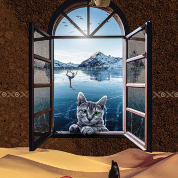 Arte digitale intitolato "Window" da Guillaume Bellebault, Opera d'arte originale, Fotomontaggio