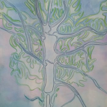 Dessin intitulée "Arbre 2" par Guillaume Canva (.cG.), Œuvre d'art originale, Crayon