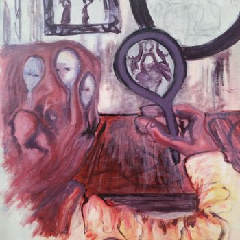 Peinture intitulée "Troubles de l'ident…" par Guillaume Canva (.cG.), Œuvre d'art originale, Acrylique Monté sur Châssis en…