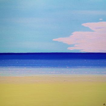Peinture intitulée "Près de la plage au…" par Guillaume Duforest, Œuvre d'art originale, Huile