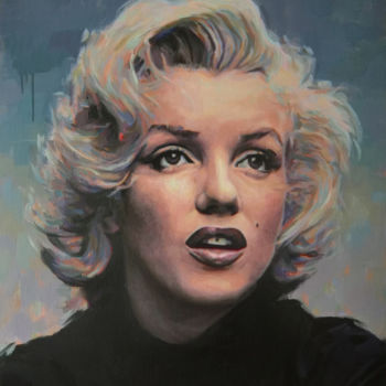 Painting titled "Marylin Monroe" by Guillaume Henrich, Original Artwork, Oil
