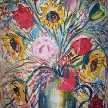Painting titled "Bouquet" by Guillaume Van Ruymbeke, Original Artwork