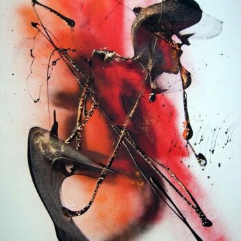 Peinture intitulée "Abstrait 4" par Guillaume Vincent, Œuvre d'art originale, Acrylique Monté sur Châssis en bois