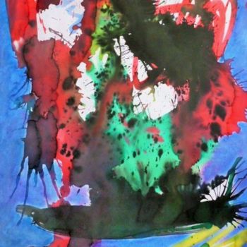 Pintura titulada "Que-reste-t-il?" por Guillaume Robic, Obra de arte original, Acrílico Montado en Bastidor de camilla de ma…