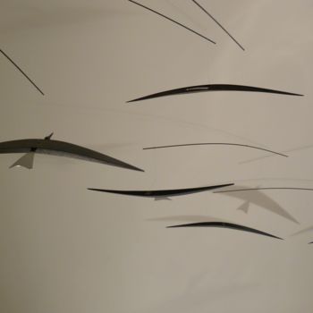 Sculpture intitulée "Le Vol d'Oiseaux" par Guillemette Legros, Œuvre d'art originale