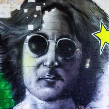 Fotografie getiteld "John Lennon" door Guillermo El Oso, Origineel Kunstwerk, Digitale fotografie