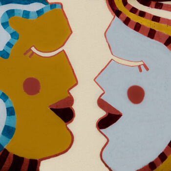 Fotografia zatytułowany „Zwei Gesichter” autorstwa Guillermo El Oso, Oryginalna praca, Fotografia cyfrowa