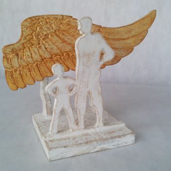 Sculpture intitulée "Dream of Freedom" par Pedro Guimarães, Œuvre d'art originale, Bois