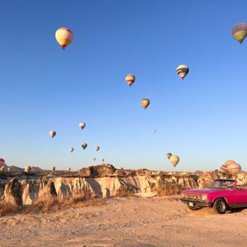 Photographie intitulée "Cappadoce et les mo…" par Gulender Koc, Œuvre d'art originale, Photographie numérique