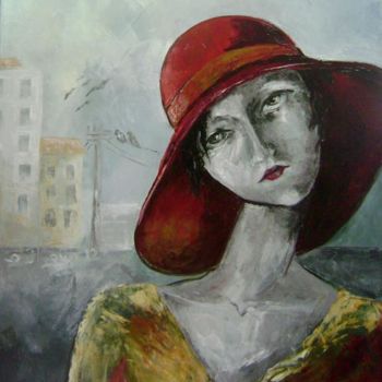 Painting titled "ben mi 2" by Gülgün Işbilen, Original Artwork