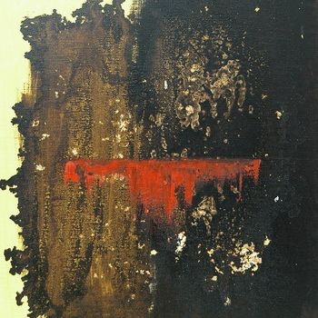 "black - red" başlıklı Tablo Gulgun Tuzun tarafından, Orijinal sanat, Petrol
