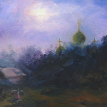 Pittura intitolato "Moonlight" da Roman Gumanyuk, Opera d'arte originale