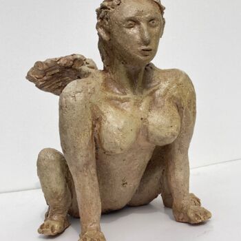 Skulptur mit dem Titel "sphinx" von Günther Mika, Original-Kunstwerk, Ton