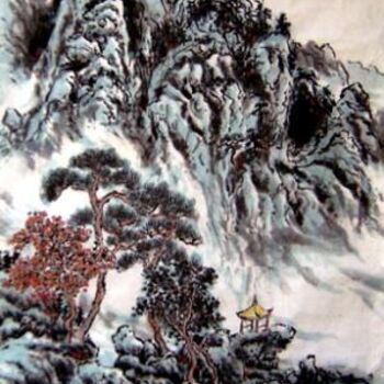 제목이 "Paysage"인 미술작품 Hanwen Guo로, 원작, 기름