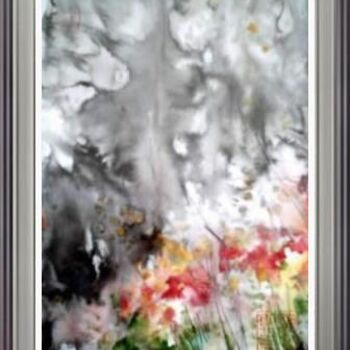 Malerei mit dem Titel "Paysage1" von Hanwen Guo, Original-Kunstwerk, Öl