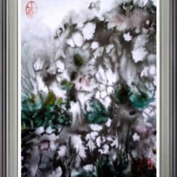 제목이 "Paysage2"인 미술작품 Hanwen Guo로, 원작, 기름