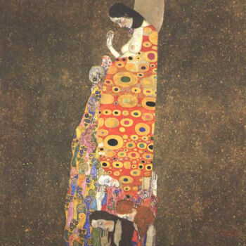 제목이 "Hope, II"인 미술작품 Gustav Klimt로, 원작, 기름