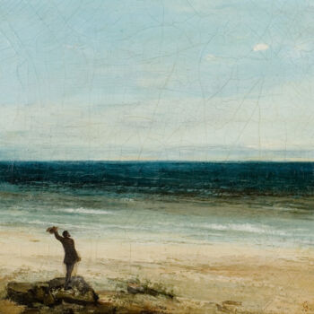 Peinture intitulée "Le bord de mer à Pa…" par Gustave Courbet, Œuvre d'art originale, Huile
