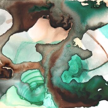 Peinture intitulée "Coral Reef 2 (Arrec…" par Gustavo Adolfo Díaz Sánchez (El Gus), Œuvre d'art originale, Aquarelle