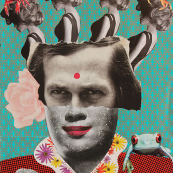 Collages titled "LA MIRADA DE PACO" by Gustavo Anania, Original Artwork, Collages