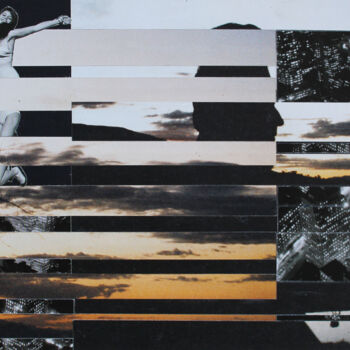 Collages titled "FRAGMENTOS DEL OCASO" by Gustavo Anania, Original Artwork, Collages