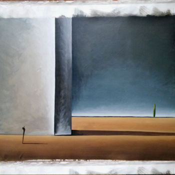 Pittura intitolato "un profondo silenzio" da Gustavo Boggia, Opera d'arte originale, Acrilico