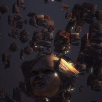 Arts numériques intitulée "Mi mente, a veces." par Gustavo Castillo, Œuvre d'art originale, Modélisation 3D