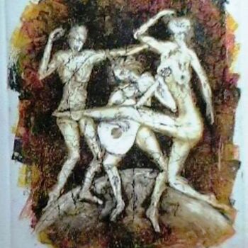 Painting titled "festival" by Gustavo Moller, Original Artwork