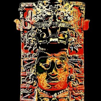 Arte digitale intitolato "maya-7.jpg" da Gustavo Moller, Opera d'arte originale, Pittura digitale