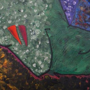 Pittura intitolato "Tirette land color" da Geo Guthleber, Opera d'arte originale
