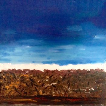 Peinture intitulée "les-couches-terrest…" par Geo Guthleber, Œuvre d'art originale, Huile