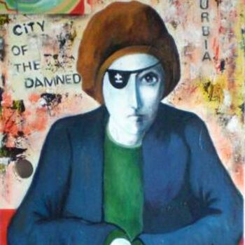 Painting titled "City of the Damned" by Roberto Gutiérrez Currás, Original Artwork