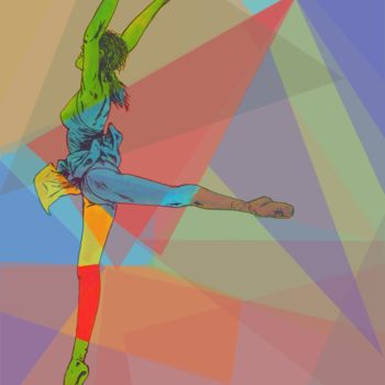 Arte digital titulada "bailarina.jpg" por Guto Camargo, Obra de arte original, Foto-montaje