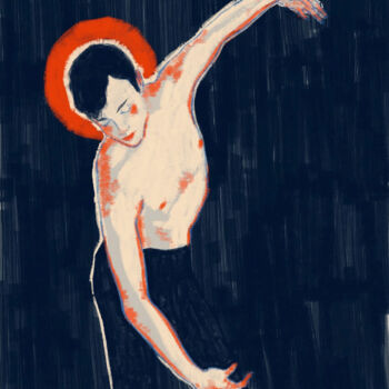 Digital Arts titled ""The Dancer"" by Ryleyev, Original Artwork, Digital Painting