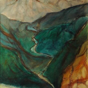Painting titled "les Dolomites" by Guy Chaise, Original Artwork