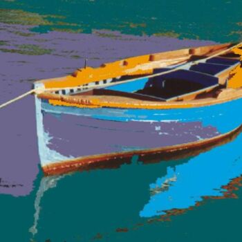 Digital Arts titled "ma barque" by Guy Chaise, Original Artwork, Digital Painting