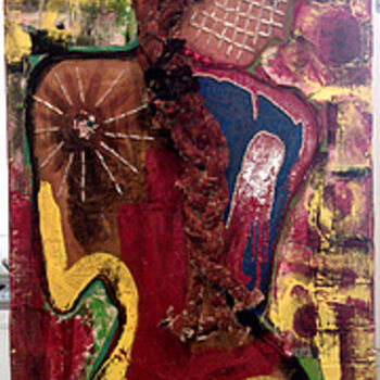 「PRINCESSE D'ETHIOPIE」というタイトルの絵画 Guy Costによって, オリジナルのアートワーク, オイル