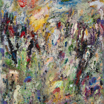 Malerei mit dem Titel "paysage aux oliviers" von Guy Departe, Original-Kunstwerk, Öl
