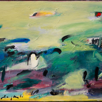 Malerei mit dem Titel "espace" von Guy Departe, Original-Kunstwerk, Öl