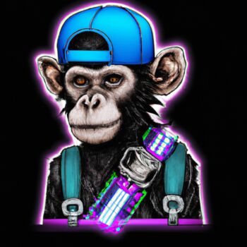 Skinny Monkey, Digital Arts by Guy Dorion | Artmajeur
