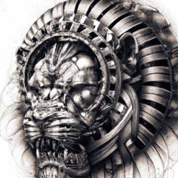 Arte digitale intitolato "H.R. Giger style 4.1" da Guy Dorion, Opera d'arte originale, Immagine generata dall'IA