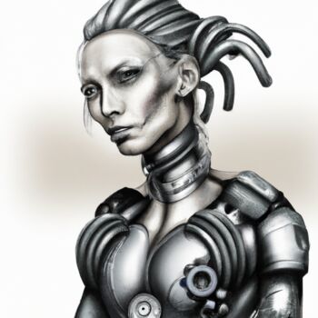 Digital Arts titled "Futur woman 2" by Guy Dorion, Original Artwork, AI generated image