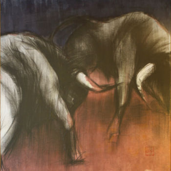 Pintura intitulada "NO PASSARA" por Guy Fouré, Obras de arte originais, Acrílico