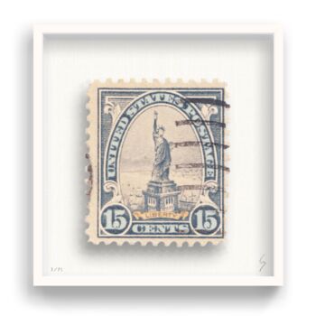 Gravures & estampes intitulée "America Stamp" par Guy Gee, Œuvre d'art originale, Impression numérique