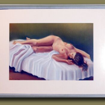 Peinture intitulée "la-sieste-gg.jpg" par Guy Gresser, Œuvre d'art originale, Huile