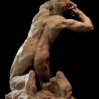 Sculpture intitulée "Orphée" par Guy Le Perse, Œuvre d'art originale, Terre cuite