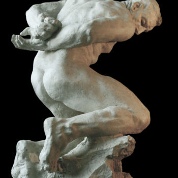 Sculpture intitulée "Esclave monumental" par Guy Le Perse, Œuvre d'art originale, Plâtre