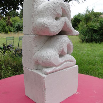 Sculpture titled "totem 4" by Guy Leclercq, Original Artwork